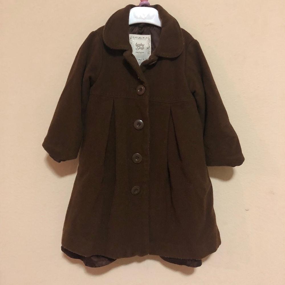 Baby gap brown tweed coat size 2T